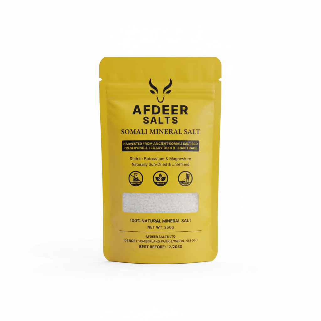 Afdeer Salts Somali Mineral Salt Professional Product Photo